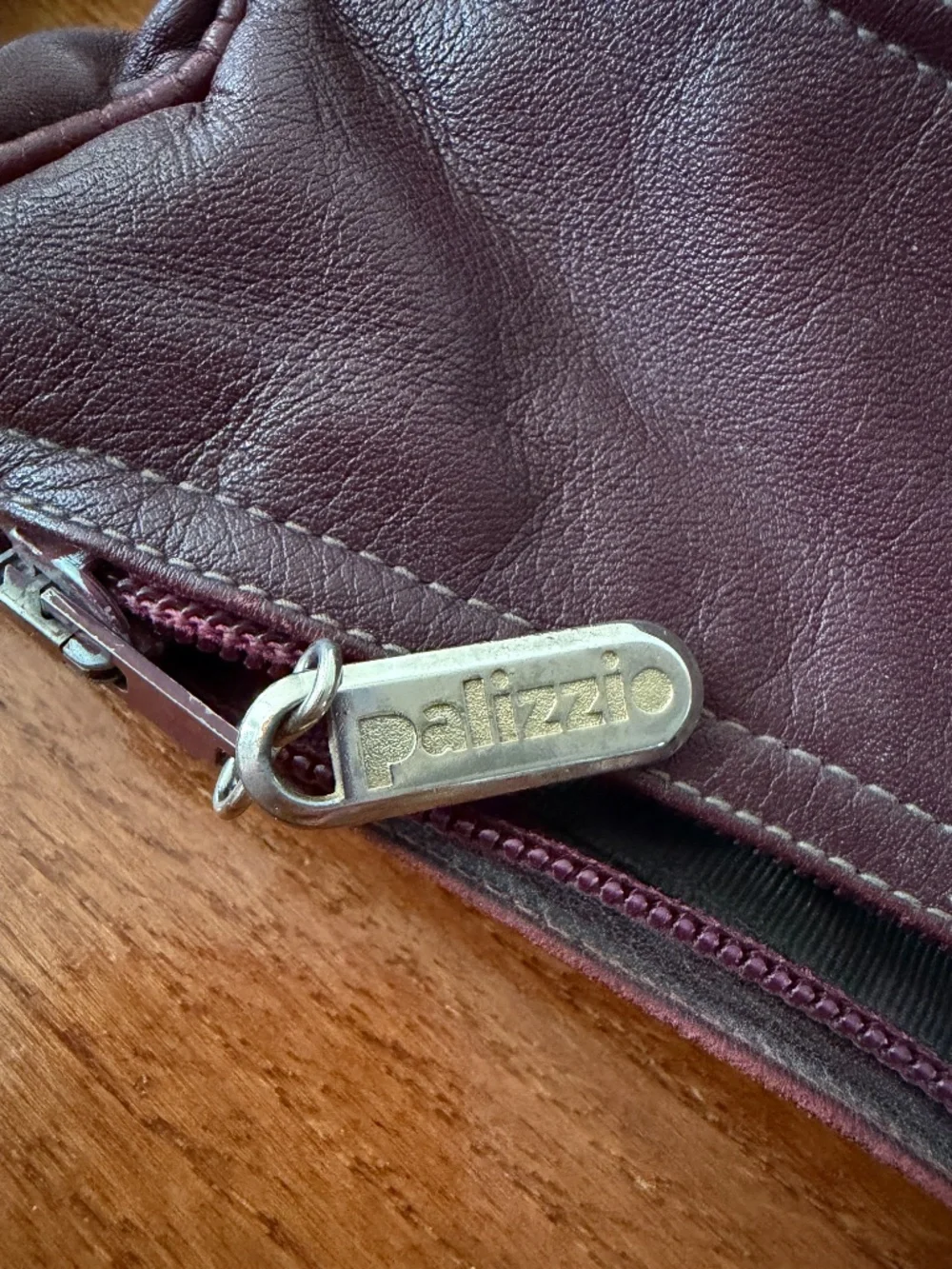 Vintage Palizzio Plum Purple Slouchy Shoulder Bag